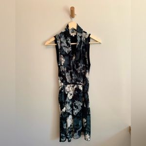 Aritzia Wilfred - Sabine Navy Floral Dress - SZ S
